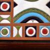 Hand Painted Egyptian Tile Panel with wooden frame - 20x20cm - Fenon - Image 2