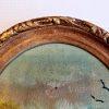 Vintage Oil Tableau with Wooden Frame - Image 3