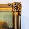 Vintage Oil Tableau with Wooden Frame - Image 4