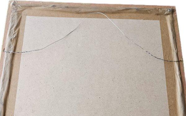 Vintage needlework tapestry embroidery with golden wooden frame - Image 5